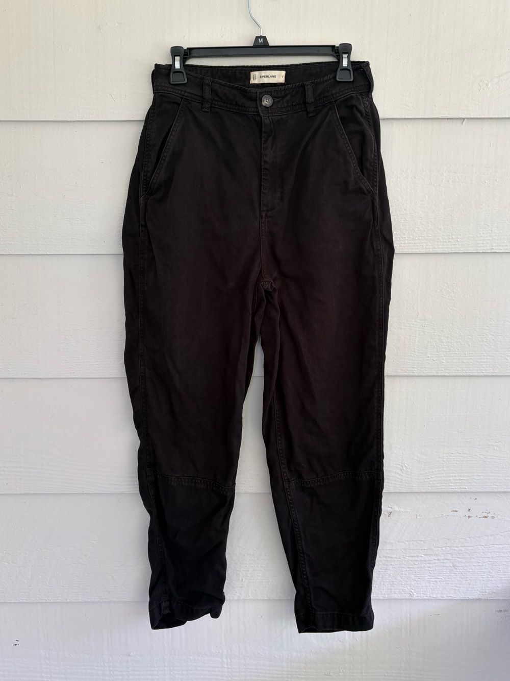 Everlane Women’s Size 4 Black Tencel Lyocell Utility Chino Pants Tapered
